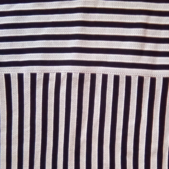 H & M Women Strips V Neck Formal Office Church Work party Boho Dance Dress - Picture 8 of 11